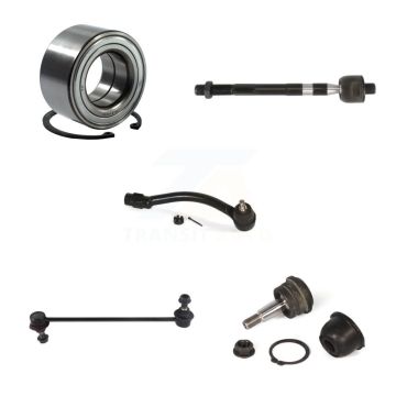Front Right Bearing Lower Ball Joint Tie Rod End Link Kit (5Pc) For Hyundai Elantra Coupe K7T-102816