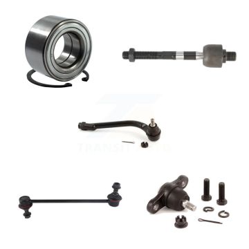 Front Right Bearing Lower Ball Joint Tie Rod Link Kit (5Pc) For Hyundai Elantra Kia Forte K7T-102817