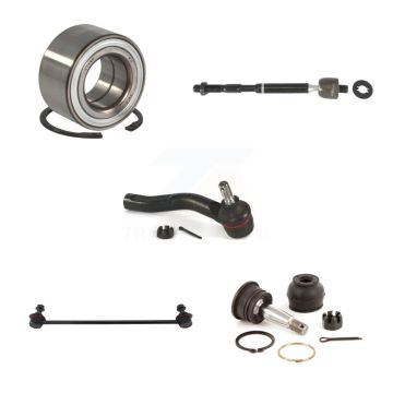 Front Right Bearing Lower Ball Joint Tie Rod & Link Kit (5Pc) For 2006-2008 Toyota Yaris K7T-102819