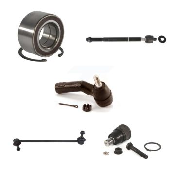 Front Right Bearing Lower Ball Joint Outer Inner Tie Rod Link Kit (5Pc) For Mazda 3 Sport K7T-102821