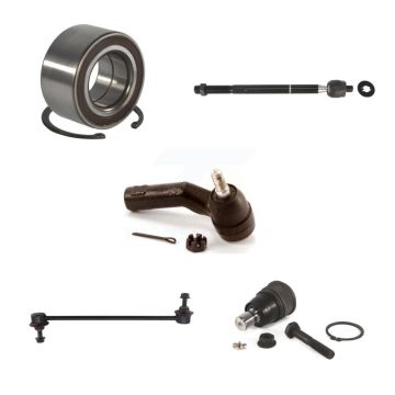 Front Right Wheel Bearing Lower Ball Joint Outer Inner Tie Rod Link Kit (5Pc) For Mazda 3 K7T-102825