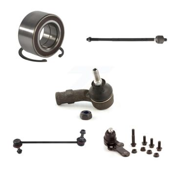 Front Right Bearing Lower Ball Joint Outer Inner Tie Rod & Link Kit (5Pc) For Ford Focus K7T-102828