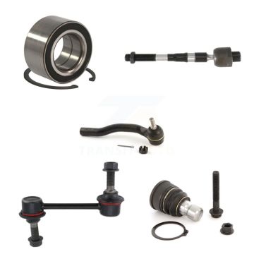 Front Right Bearing Lower Ball Joint Tie Rod End Link Kit (5Pc) For Ford Edge Lincoln MKX K7T-102831