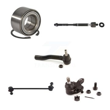 Front Right Bearing Lower Ball Joint Tie Rod Link Kit (5Pc) For 2003-2008 Toyota Corolla K7T-102832