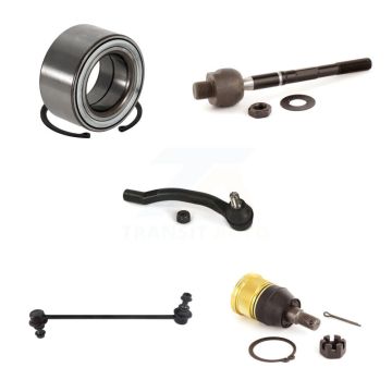 Front Right Bearing Lower Ball Joint Tie Rod End Link Kit (5Pc) For Honda Pilot Acura MDX K7T-102833