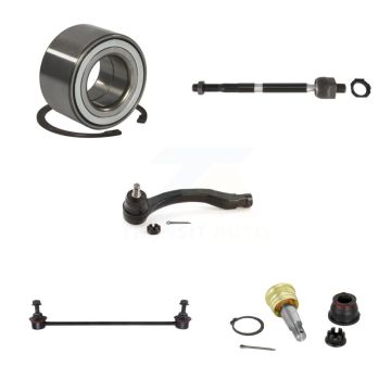 Front Right Bearing Lower Ball Joint Outer Inner Tie Rod End Link Kit (5Pc) For Honda Fit K7T-102836