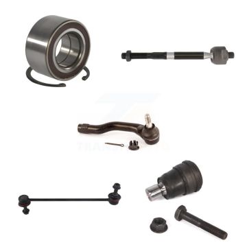 Front Right Wheel Bearing Lower Ball Joint Tie Rod & Link Kit (5Pc) For 2011-2014 Mazda 2 K7T-102838