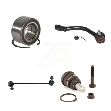 Front Right Wheel Bearing Lower Ball Joint Outer Tie Rod & Sway Bar Link Kit For Kia Rio K7T-102891