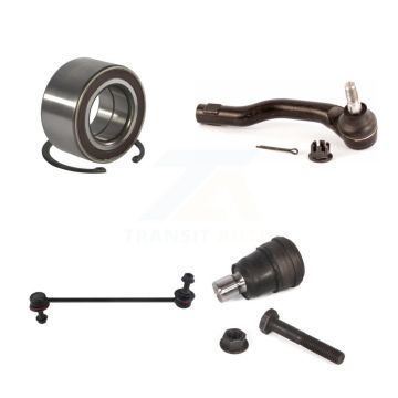 Front Right Wheel Bearing Lower Ball Joint Outer Tie Rod & Link Kit For 2011-2014 Mazda 2 K7T-102919