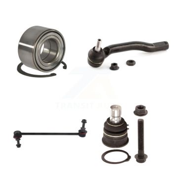 Front Right Bearing Lower Ball Joint Outer Tie Rod & Link Kit For 2010-2011 Nissan Versa K7T-102924