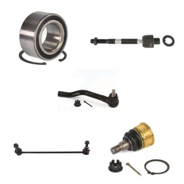Front Right Bearing Lower Ball Joint Tie Rod & Link Kit (5Pc) For Honda Accord Acura TLX K7T-103005