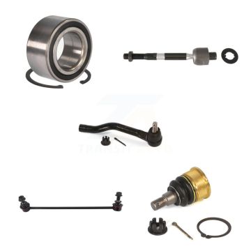 Front Right Bearing Lower Ball Joint Tie Rod & Link Kit (5Pc) For Honda Accord Acura TLX K7T-103006