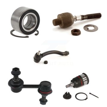 Front Right Wheel Bearing Lower Ball Joint Tie Rod Link Kit (5Pc) For 2007-2008 Acura TL K7T-103013