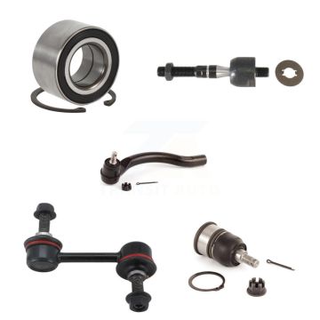 Front Right Bearing Lower Ball Joint Outer Inner Tie Rod Link Kit (5Pc) For Honda Accord K7T-103014