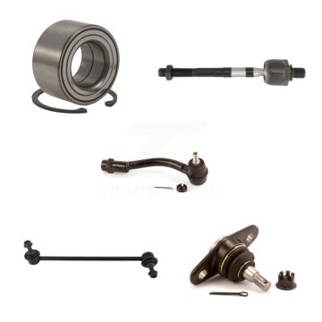 Front Right Bearing Lower Ball Joint Tie Rod & Sway Bar Link Kit (5Pc) For Hyundai Accent K7T-103016