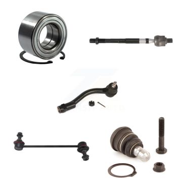 Front Right Wheel Bearing Lower Ball Joint Tie Rod Link Kit (5Pc) For 2010-2011 Kia Soul K7T-103018