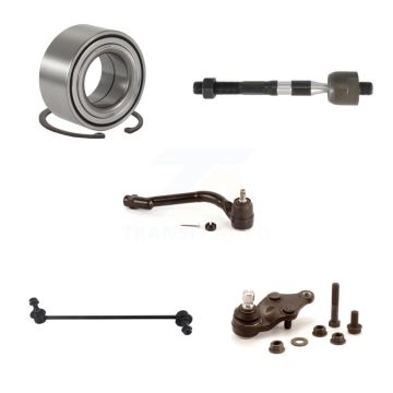 Front Right Bearing Lower Ball Joint Tie Rod End Link Kit (5Pc) For Kia Optima GAS engine K7T-103021