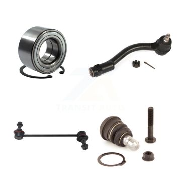 Front Right Wheel Bearing Lower Ball Joint Outer Tie Rod Link Kit For 2010-2013 Kia Soul K7T-103046