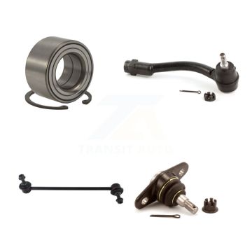 Front Right Bearing Lower Ball Joint Outer Tie Rod & Link Kit For 2006-2011 Kia Rio Rio5 K7T-103063