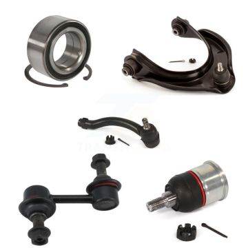 Front Left Bearing Upper Arm Lower Ball Joint Outer Tie Rod & Link Kit (5Pc) For Acura TL K7T-103071