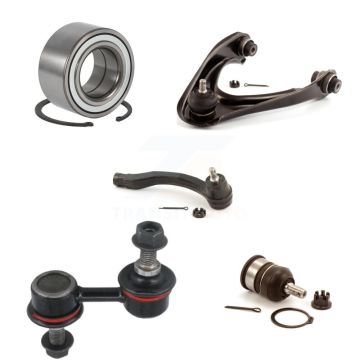 Front Left Bearing Upper Arm Lower Ball Joint Outer Tie Rod Link Kit (5Pc) For Honda CR-V K7T-103080