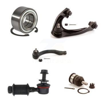 Front Right Upper Control Arm Lower Ball Joint Outer Tie Rod Link Kit (5Pc) For Acura EL K7T-103081