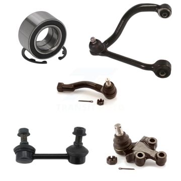 Front Right Wheel Upper Arm Lower Ball Joint Outer Tie Rod Link Kit (5Pc) For Kia Sorento K7T-103090