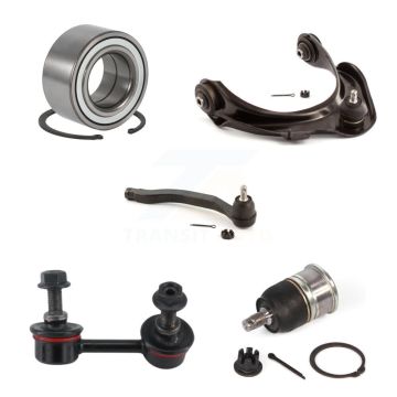 Front Right Upper Arm Lower Ball Joint Outer Tie Rod & Link Kit (5Pc) For Honda Accord TL K7T-103097