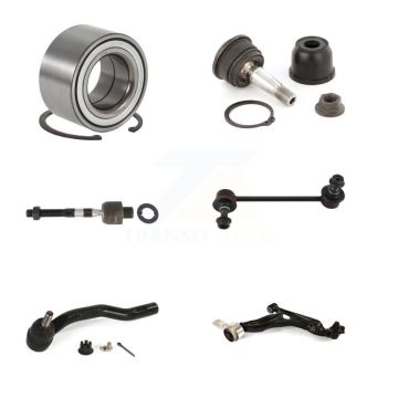 Front Left Bearing Lower Control Arm Upper Ball Joint Tie Rod Link Kit (6Pc) For Mazda 6 K7T-103104