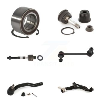 Front Left Bearing Lower Control Arm Upper Ball Joint Tie Rod Link Kit (6Pc) For Mazda 6 K7T-103105