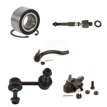 Front Left Bearing Lower Ball Joint Tie Rod End Link Kit (5Pc) For Honda Civic Acura CSX K7T-103108
