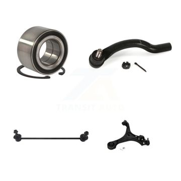 Front Left Bearing Lower Control Arm w/ Ball Joint Outer Tie Rod Link Kit For Honda Civic K7T-103155