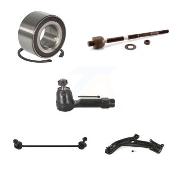Front Left Wheel Bearing Lower Control Arm Tie Rod Link Kit (5Pc) For 2007-2008 Honda Fit K7T-103161