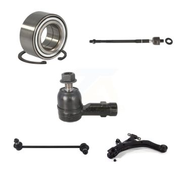 Front Left Bearing Lower Control Arm Tie Rod End Link Kit (5Pc) For Hyundai Tiburon 2.0L K7T-103164