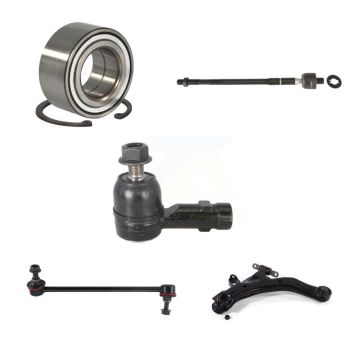 Front Left Bearing Lower Control Arm Tie Rod End Link Kit (5Pc) For Kia Spectra Spectra5 K7T-103166