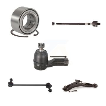 Front Left Wheel Bearing Lower Arm Tie Rod Link Kit (5Pc) For 2001-2006 Hyundai Santa Fe K7T-103170
