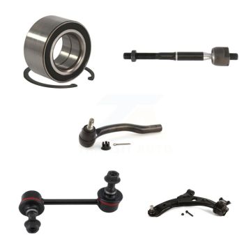 Front Left Bearing Lower Control Arm Tie Rod End Link Kit (5Pc) For 2007-2012 Mazda CX-7 K7T-103172