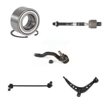 Front Left Bearing Lower Control Arm Tie Rod Link Kit (5Pc) For 2001-2005 BMW 325xi 330xi K7T-103173