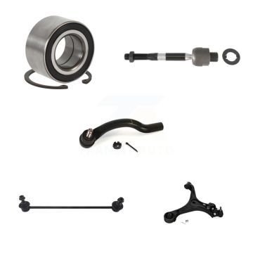 Front Left Bearing Lower Control Arm Tie Rod End Link Kit (5Pc) For Honda Civic Acura ILX K7T-103174