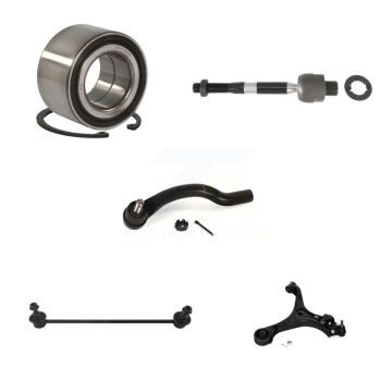 Front Left Bearing Lower Control Arm w/ Ball Joint Tie Rod Link Kit (5Pc) For Honda Civic K7T-103175