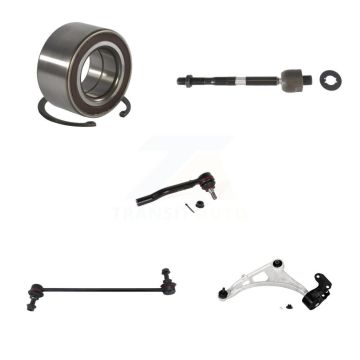 Front Left Bearing Lower Control Arm Tie Rod End Link Kit (5Pc) For Honda Pilot Acura MDX K7T-103182