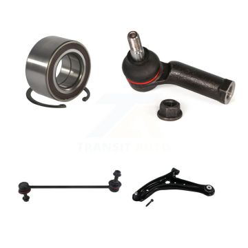 Front Left Bearing Lower Control Arm w/ Ball Joint Outer Tie Rod Link Kit For Ford Fiesta K7T-103204