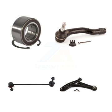 Front Left Bearing Lower Control Arm with BJ Outer Tie Rod Link Kit For 2011-2014 Mazda 2 K7T-103207