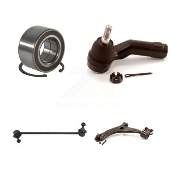 Front Left Bearing Lower Control Arm with BJ Outer Tie Rod & Link Kit For Mazda 3 5 Sport K7T-103222