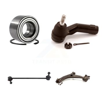 Front Left Bearing Lower Control Arm with Ball Joint Outer Tie Rod & Link Kit For Mazda 3 K7T-103224