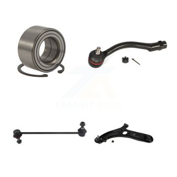Front Left Bearing Lower Control Arm Outer Tie Rod Link Kit For 2012-2017 Hyundai Accent K7T-103251
