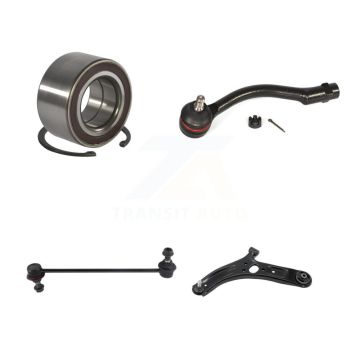Front Left Bearing Lower Control Arm with Ball Joint Outer Tie Rod & Link Kit For Kia Rio K7T-103252