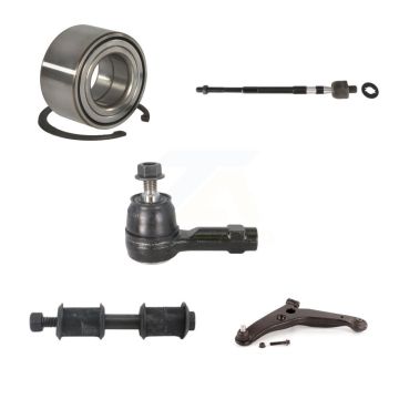 Front Left Bearing Lower Control Arm with BJ Tie Rod Link Kit (5Pc) For Mitsubishi Lancer K7T-103262