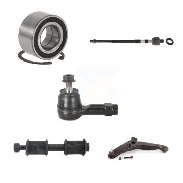 Front Left Bearing Lower Control Arm with BJ Tie Rod Link Kit (5Pc) For Mitsubishi Lancer K7T-103263