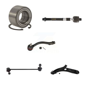 Front Left Bearing Lower Control Arm Tie Rod Link Kit (5Pc) For 2012-2017 Hyundai Accent K7T-103281